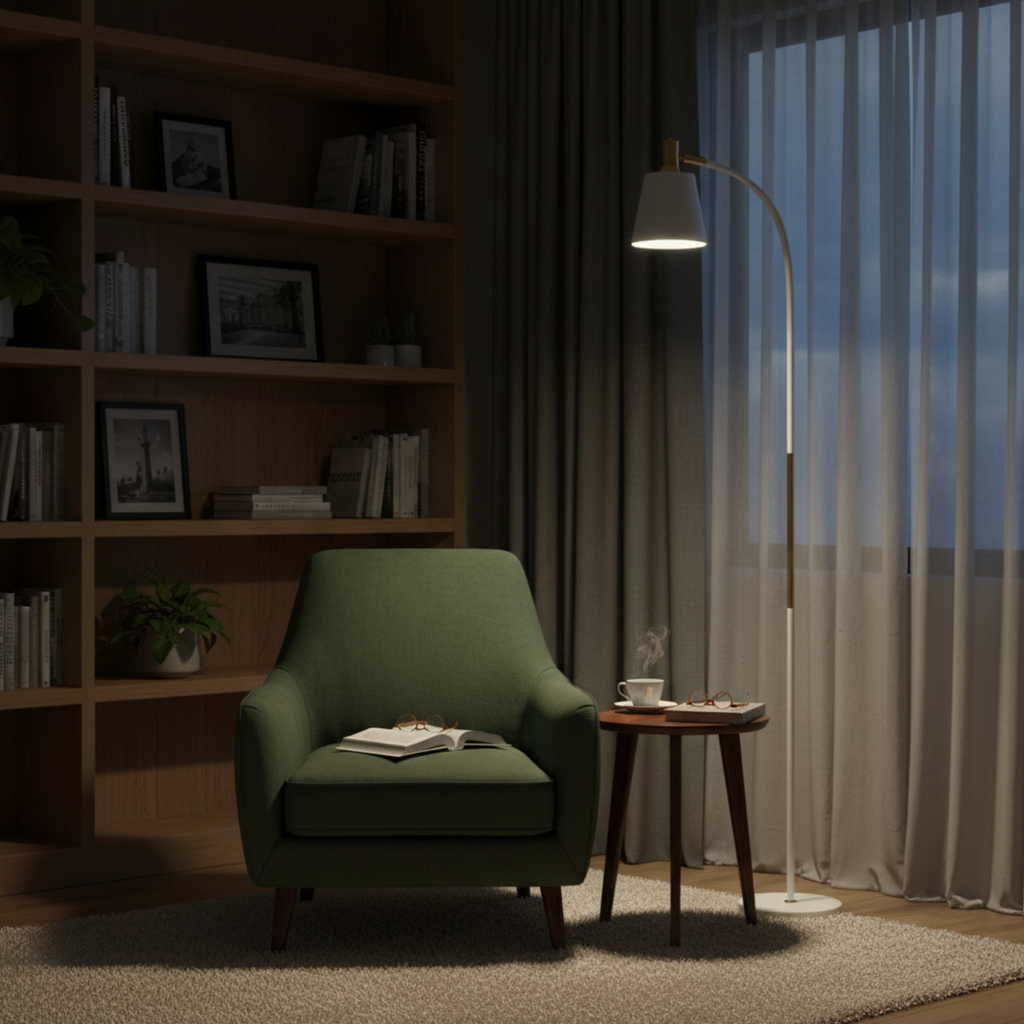 ELARA - Lampa stojąca, Golden White