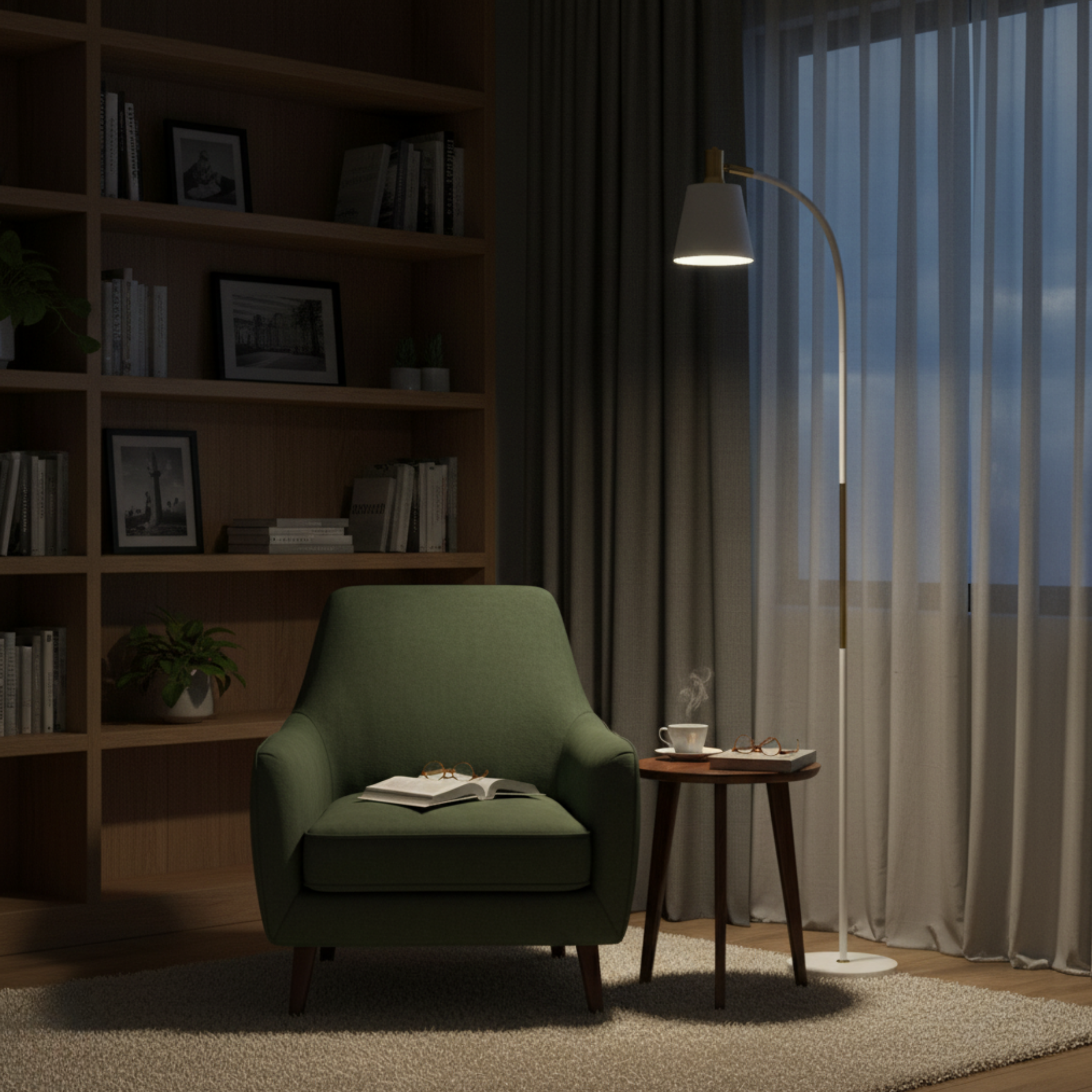 ELARA - Lampa stojąca, Golden White